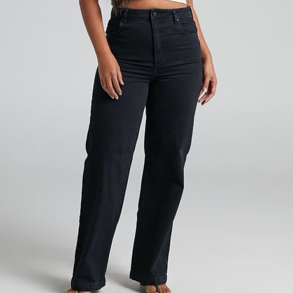 Abrand Jeans A '94 High and Wide Black Jeans Size 29 - Picture 7 of 7